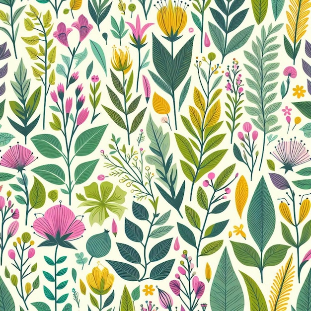 plant patterns illustration