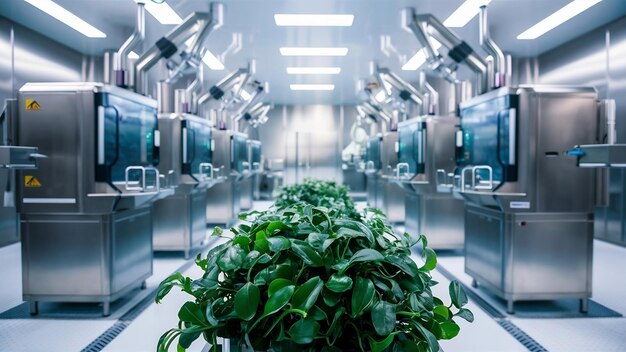 Plant picture clean room equipment and stainless steel machines