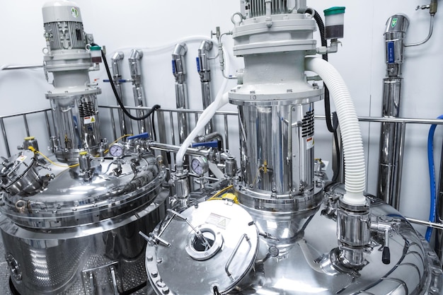 プラント 写真 クリーンルーム 機器 ステンレス鋼の機械