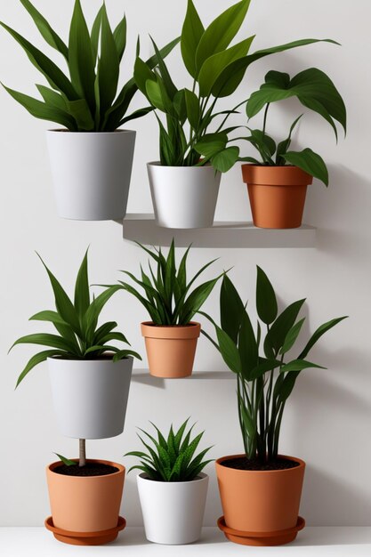 Plant in pot minimal style