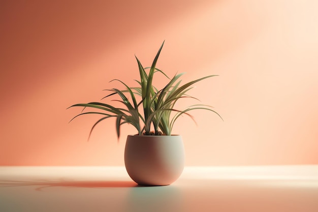 A plant in a pot on a table