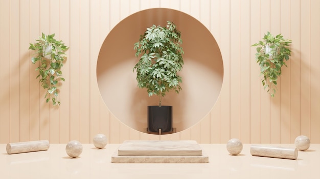 A plant in a pot with a black bowl in the middle