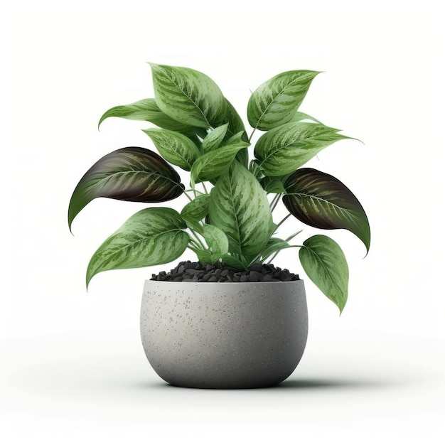 A plant in a pot with a plant in it