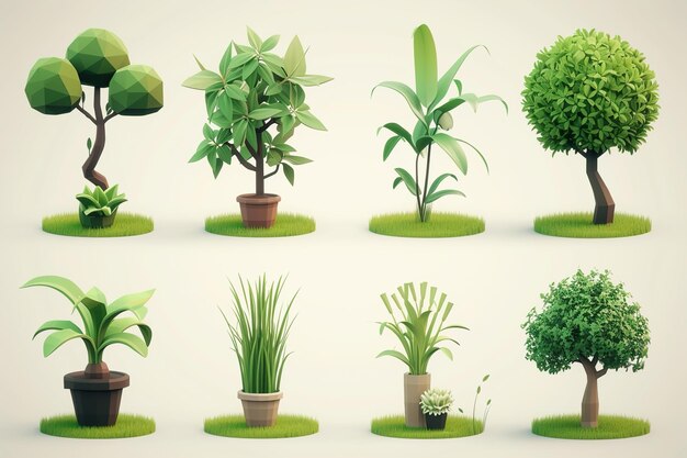 Plant shoot pot houseplant boom gras 3d vector cartoon icoon set no Text ar 32 iw 2 v 6 Job ID 595f4e14947b4397ad4ed79d95e9c5f9
