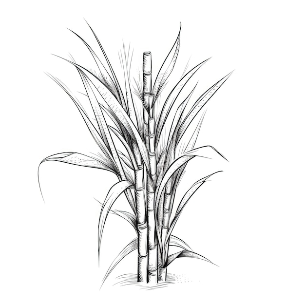 Plant sugar cane ai generated