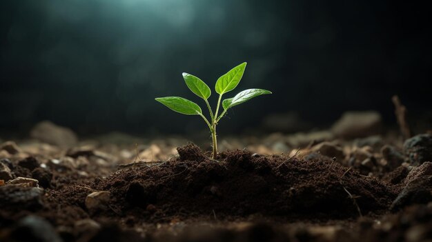 地面で育つ植物