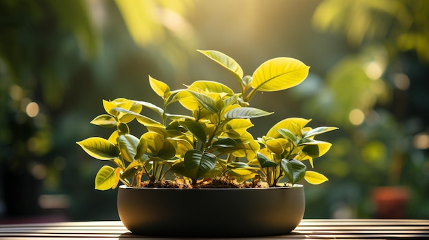 Photo plant tree sunset or sunrise sky yellow light on golden hours