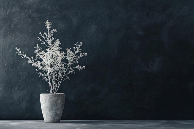 Plant in a Vase on a Table