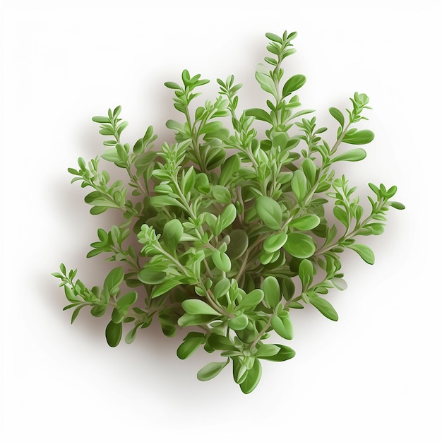 A plant with green leaves and a white background