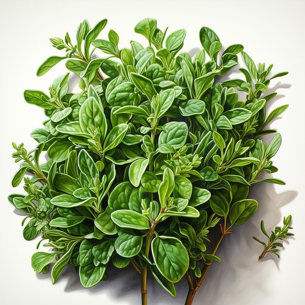 a plant with green leaves and a white background