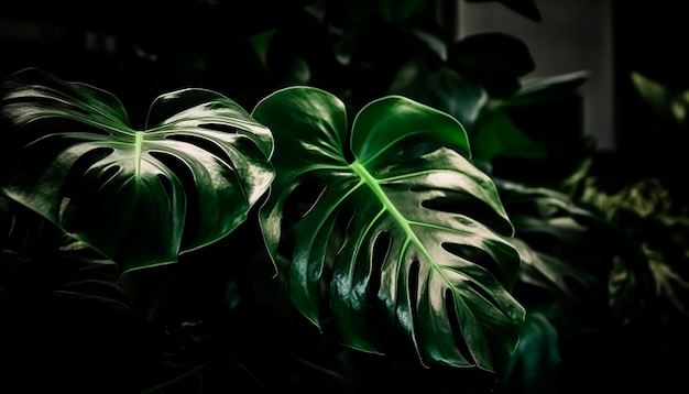 A plant with large leaves and a leaf that says'big leaf '