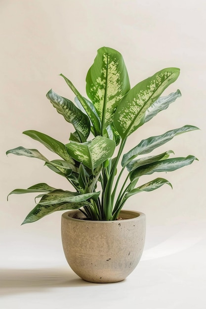 Plant with large leaves in a pot