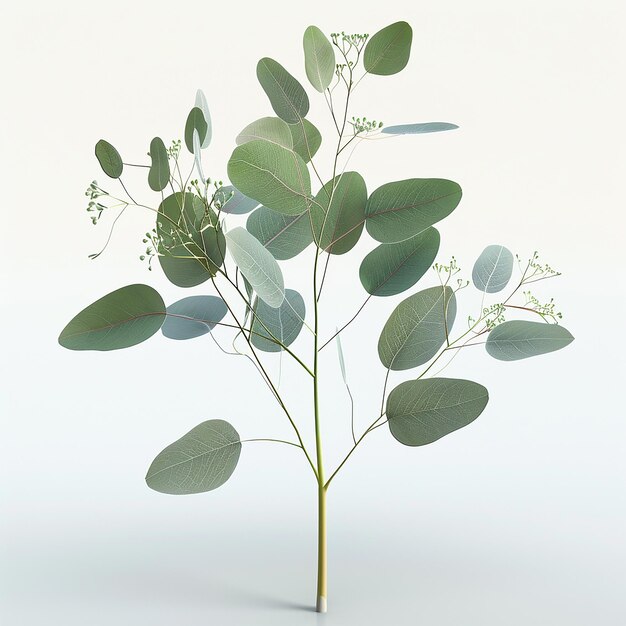 Foto una pianta con le foglie che ha la parola primavera su di essa