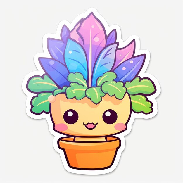 a plant with a plant with a pot with a plant on it