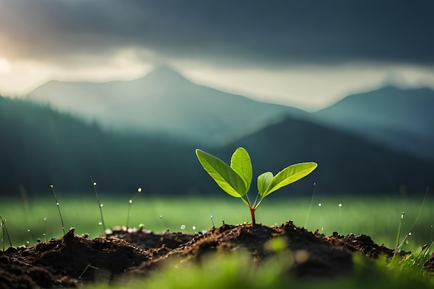 A plant with the word seed on it