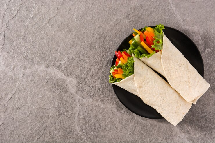 Plantaardige tortillawraps