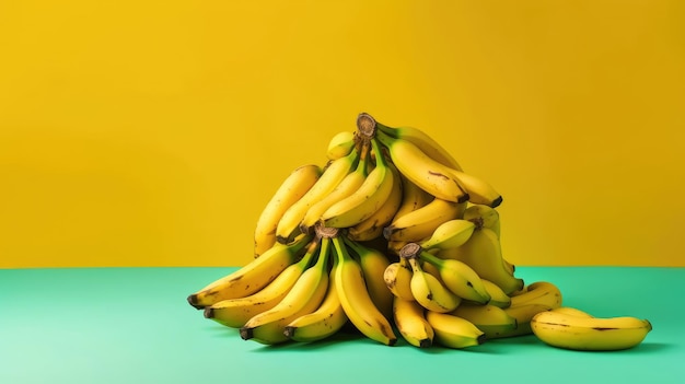 Plantain background images natural colors bright background generative ai