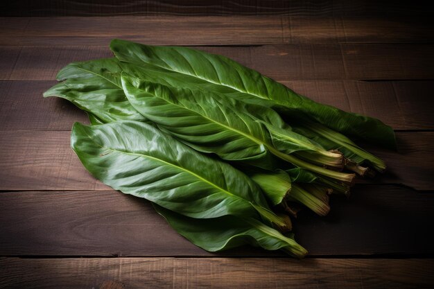 Plantain leaves plant Generate Ai