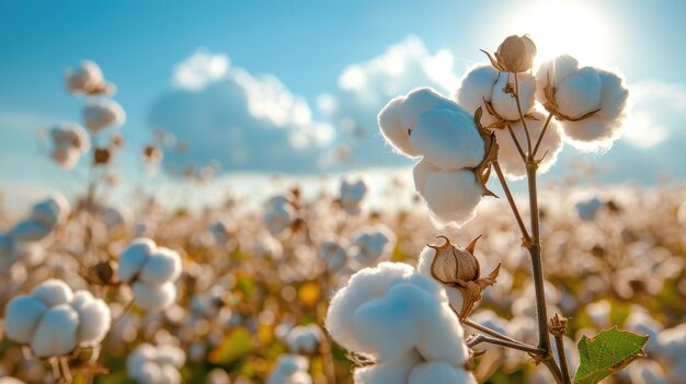 Plantatie katoenvelden Generatieve Ai