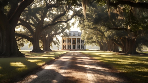 A plantation house in the french quarter