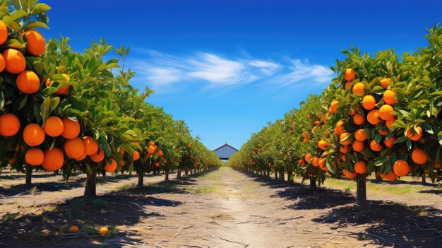 Plantation orange farm