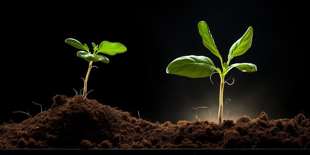 Planten die groeien Genereer Ai