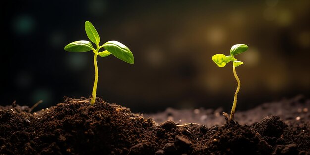 Planten die groeien Genereer Ai