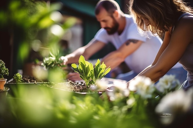 Planting hobby gardener farming growth