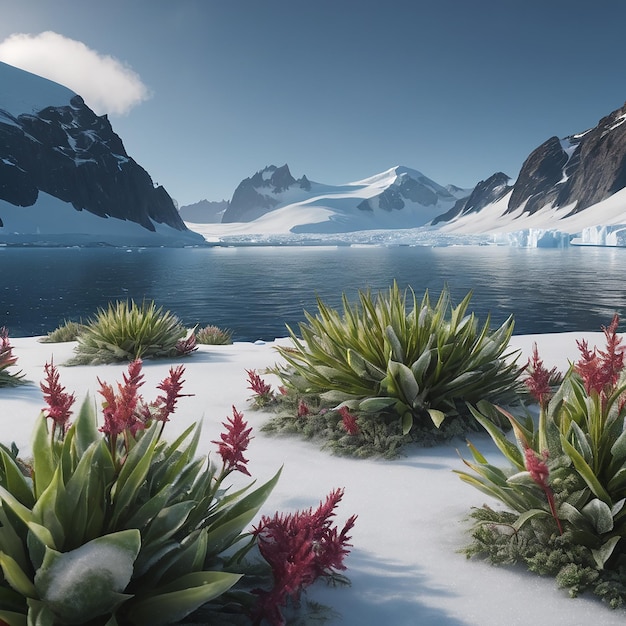 Plants at the antarctic