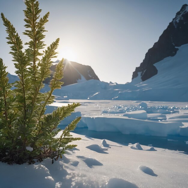 Plants on the antarctic