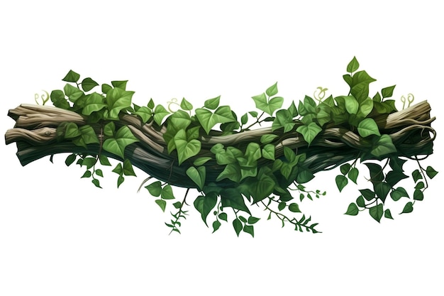 Plants in White Background PNG Generative Ai