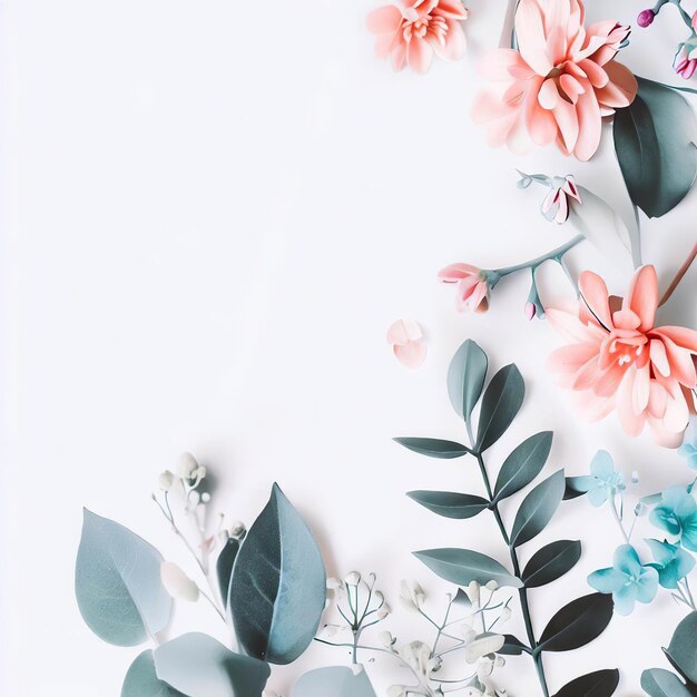 Photo plants on a white background