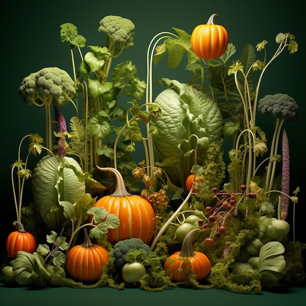 Photo plants with vegetables