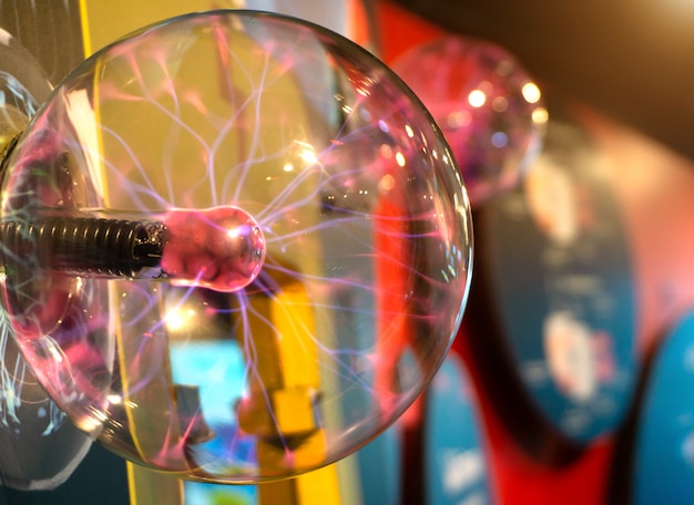 A plasma ball Image of Electric plasma education center