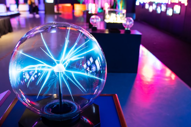 Plasma ball in science museum