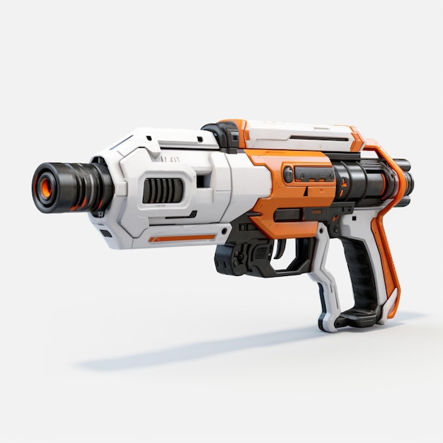 Plasma gun with white background high quality ultra