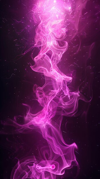 Plasma Light Rays With Ionized Light and Purple Pink Electri Texture Effect Y2K Collage Background