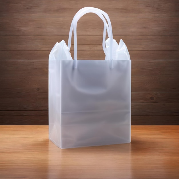 Photo plastic bag pouch generic blank product packaging mockup