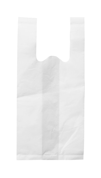 plastic bag on white