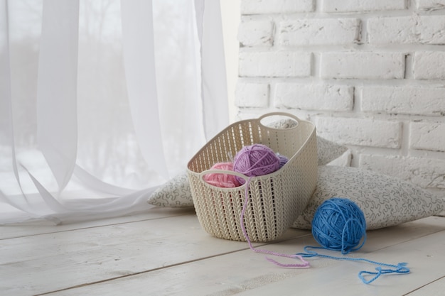 Plastic basket - home organizers for handmade accessories