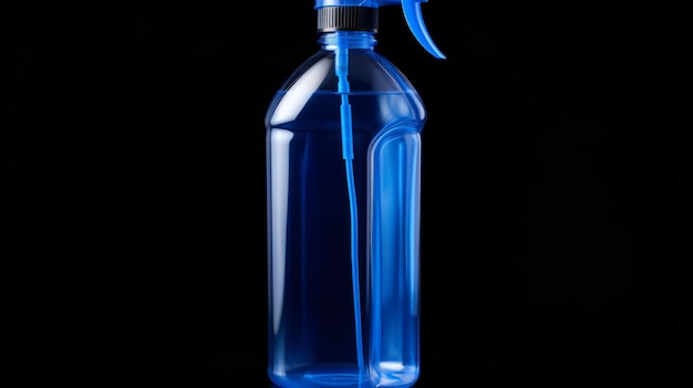 Plastic bottle for detergent cleaning agent isolated
