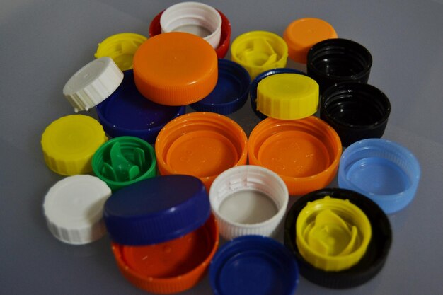 Photo plastic bottle stoppers of colors