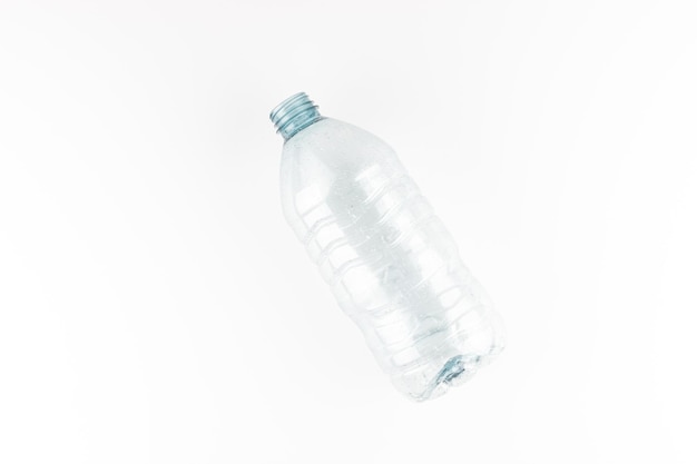 Plastic bottle of water isolated on white background