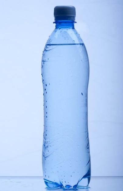 Plastic bottle of water