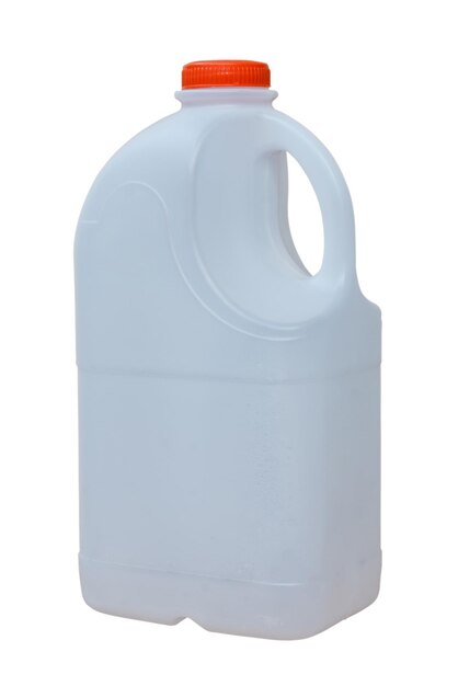 Photo plastic bottle on white