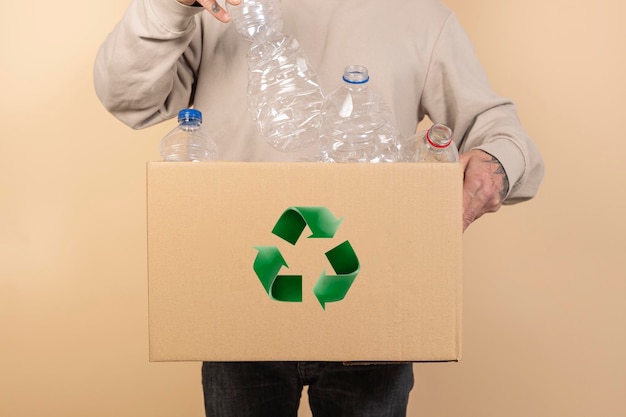 밖에서 재활용 할 수있는 플라스틱 병 재활용 재활용 폐기물 분류 트레이 재활용 가정