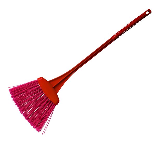 Plastic broom red