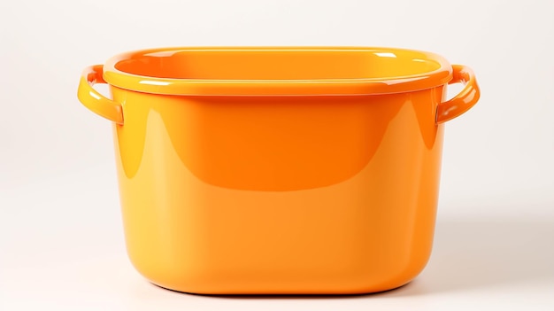 Plastic Bucket on white background