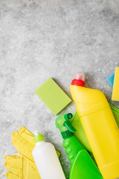 Plastic chemical detergent bottles and equipment