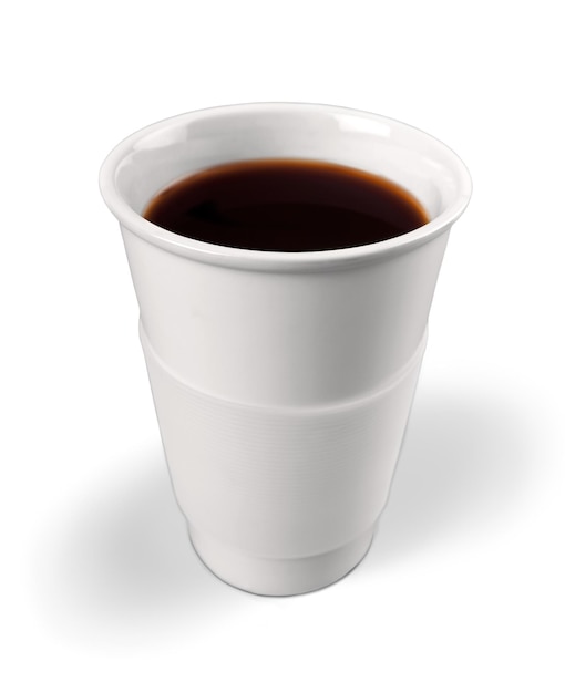 プラスチック製のコーヒーカップ